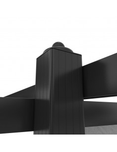 Pergola da Giardino con Tetto Retrattile 4x3 m Antracite