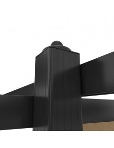 Pergola da Giardino con Tetto Retrattile 4x3 m Tortora