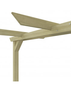 Pergola da Giardino Legno di Pino Impregnato 360x200x60 cm