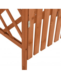 Pergolato con Cancello 116x40x204 cm Legno di Abete Massello