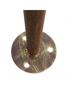 Pergolato da Giardino Marrone Anticato 3x3x2,5 m in Ferro