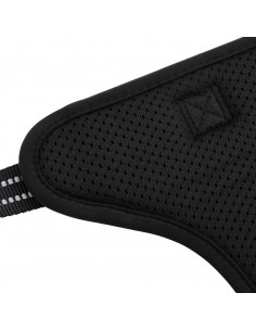 Pettorina per Cani con Guinzaglio e Collare Regolabile Nero M