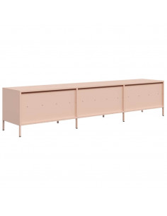 Mobile TV Rosa 202x39x43,5 cm in Acciaio Laminato a Freddo 2