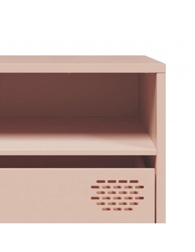 Mobile TV Rosa 202x39x43,5 cm in Acciaio Laminato a Freddo