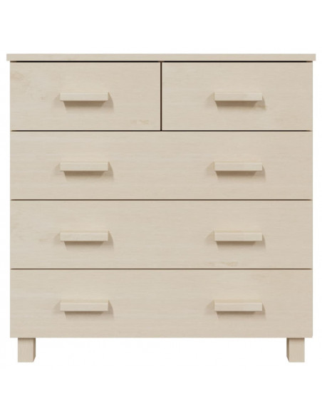 Credenza HAMAR Miele 79x40x80 cm in Legno Massello di Pino