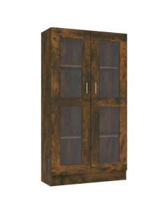 Mobile Vetrina Rovere Fumo 82,5x30,5x150cm in Legno Multistrato 2