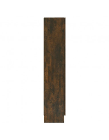 Mobile Vetrina Rovere Fumo 82,5x30,5x150cm in Legno Multistrato