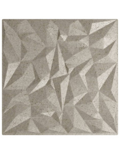 Pannelli Murali 48 pz Beton 50x50 cm XPS 12 m² Ametista 2