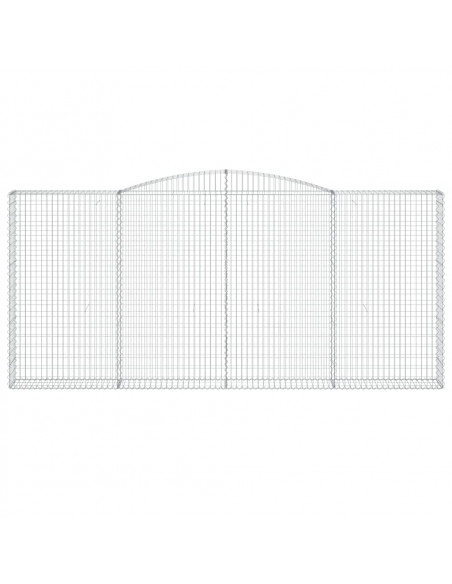 Cesti Gabbioni ad Arco 3 pz 400x30x180/200 cm Ferro Zincato