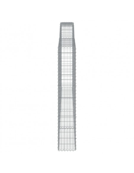 Cesti Gabbioni ad Arco 3 pz 400x30x180/200 cm Ferro Zincato