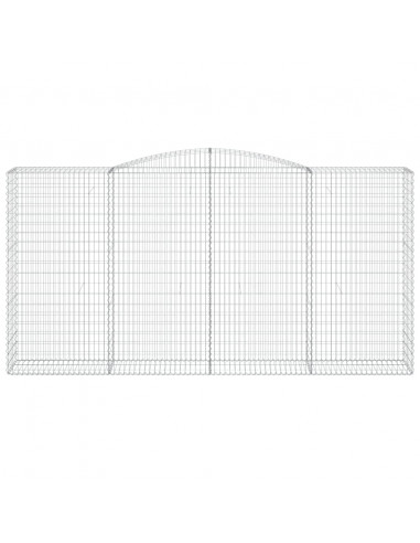 Cesti Gabbioni ad Arco 3 pz 400x50x200/220 cm Ferro Zincato