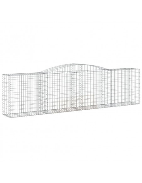 Cesti Gabbioni ad Arco 3 pz 400x50x100/120 cm Ferro Zincato