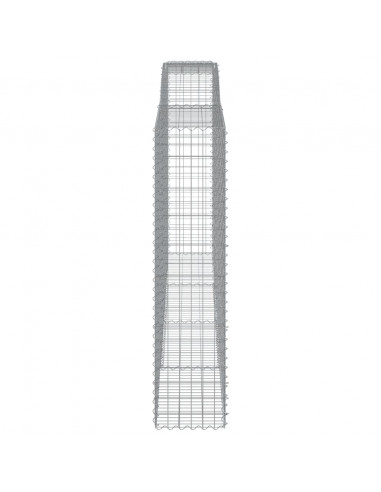 Cesti Gabbioni ad Arco 4 pz 400x50x200/220 cm Ferro Zincato