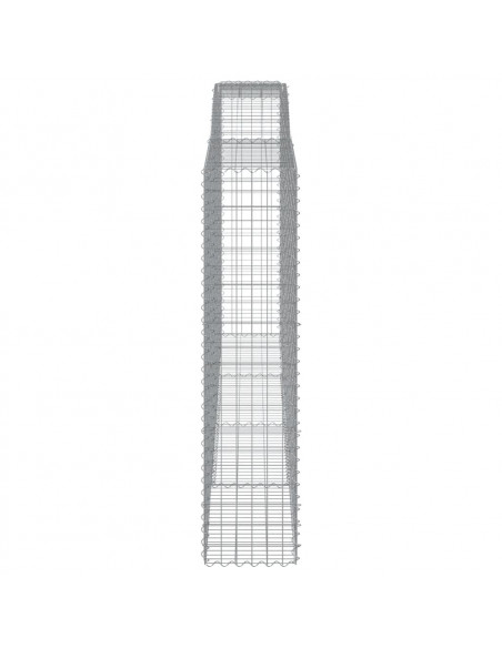 Cesti Gabbioni ad Arco 4 pz 400x50x200/220 cm Ferro Zincato