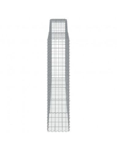 Cesti Gabbioni ad Arco 2 pz 400x50x200/220 cm Ferro Zincato