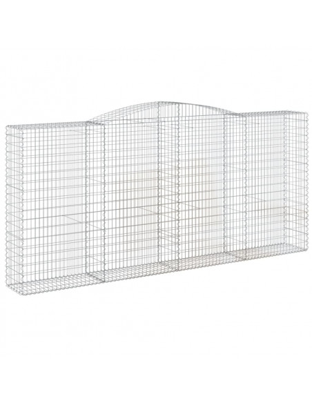 Cesti Gabbioni ad Arco 2 pz 400x50x180/200 cm Ferro Zincato