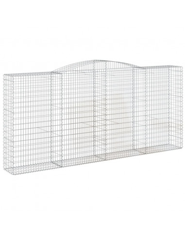Cesti Gabbioni ad Arco 4 pz 400x50x180/200 cm Ferro Zincato