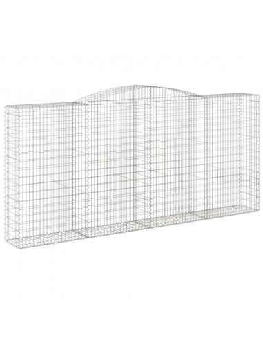 Cesti Gabbioni ad Arco 3 pz 400x50x180/200 cm Ferro Zincato