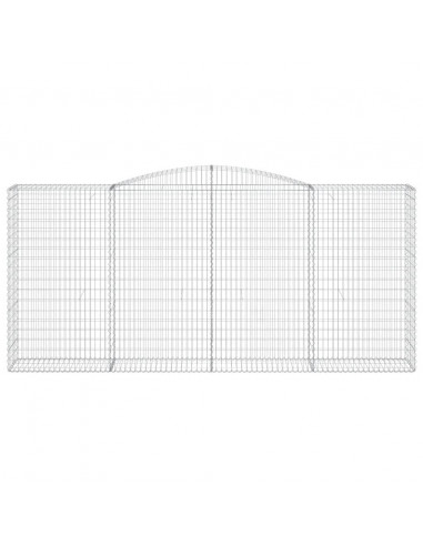 Cesti Gabbioni ad Arco 3 pz 400x50x180/200 cm Ferro Zincato