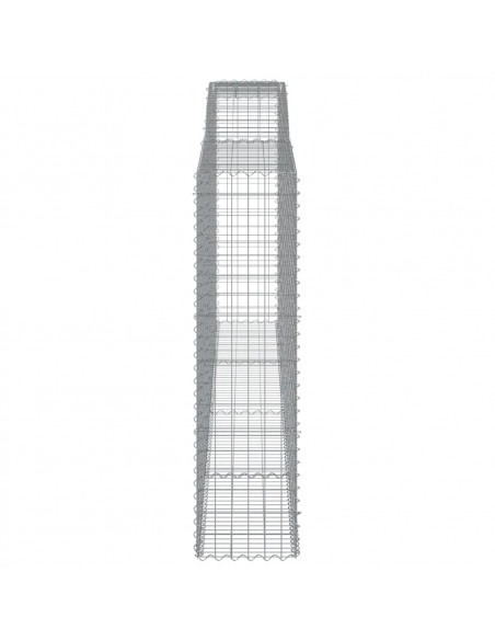 Cesti Gabbioni ad Arco 3 pz 400x50x180/200 cm Ferro Zincato