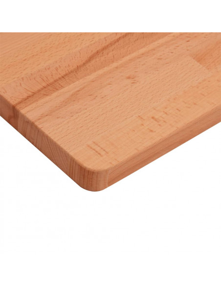 Piano Bagno 100x60x1,5 cm in Legno Massello di Faggio