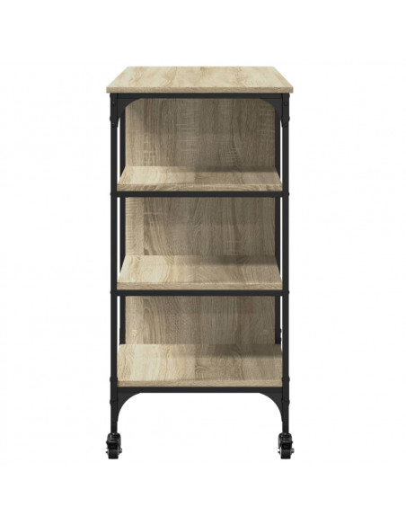 Carrello Cucina Rovere Sonoma 100x48x89,5 cm Legno Multistrato