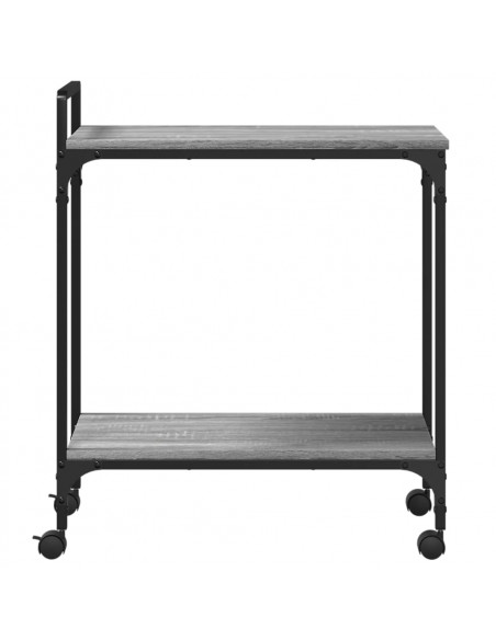 Carrello Cucina Grigio Sonoma 60,5x31x72,5 cm Legno Multistrato