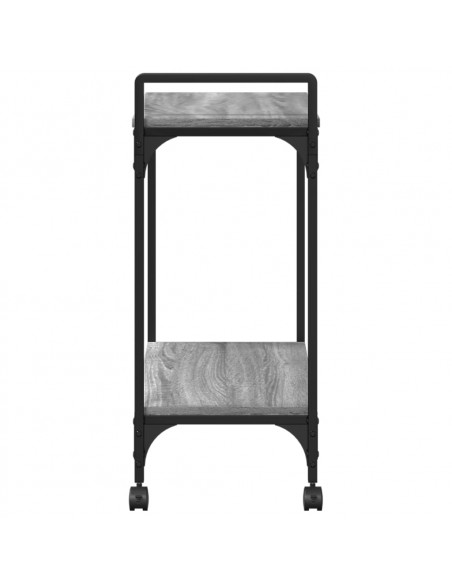 Carrello Cucina Grigio Sonoma 60,5x31x72,5 cm Legno Multistrato