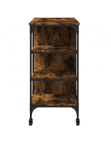Carrello da Cucina Rovere Fumo 100x45x89,5 cm Legno Multistrato
