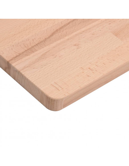 Piano Bagno 60x40x1,5 cm Legno Massello di Faggio