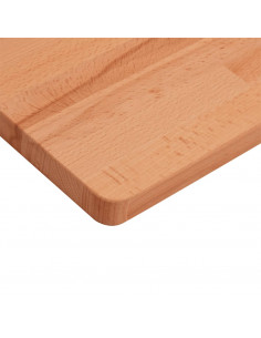 Piano Bagno 60x40x1,5 cm Legno Massello di Faggio