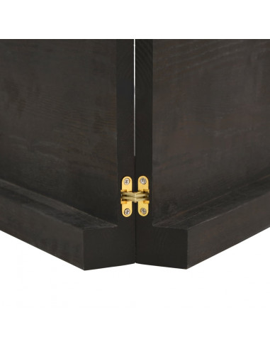 Piano Bagno Marrone Scuro 140x60x(2-6)cm Legno Trattato