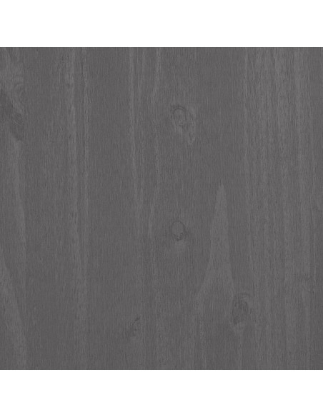 Piano Credenza HAMAR Grigio Chiaro 85x35x100 cm Legno di Pino