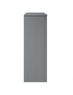 Piano Credenza MOLDE Grigio 90x35x100 cm Legno Massello di Pino