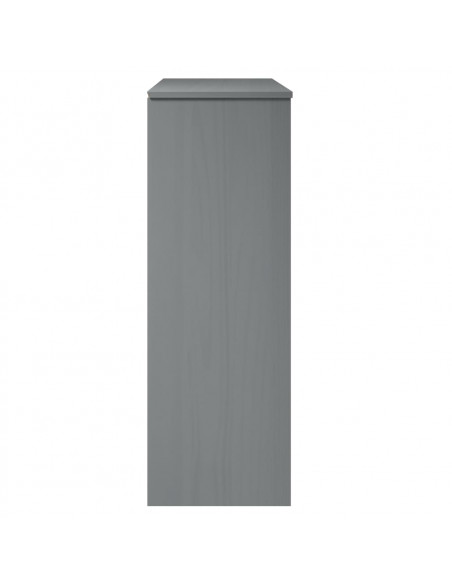 Piano Credenza MOLDE Grigio 90x35x100 cm Legno Massello di Pino