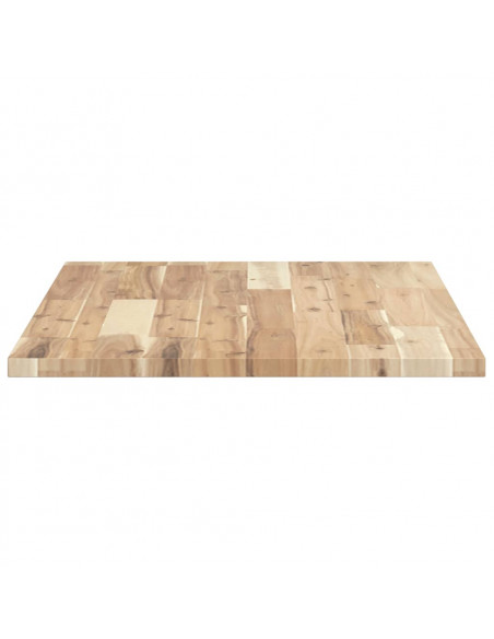 Piano da Bagno Non Trattato 100x50x2cm Legno Massello di Acacia