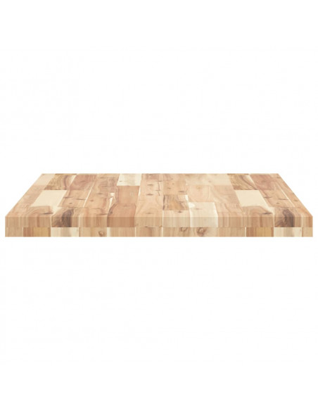 Piano da Bagno Non Trattato 100x60x4cm Legno Massello di Acacia