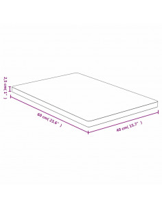 Piano del Tavolo 40x60x2,5 cm in Bambù