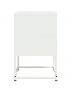 Comodini 2 pz Bianchi 36x39x60,5 cm in Acciaio 2