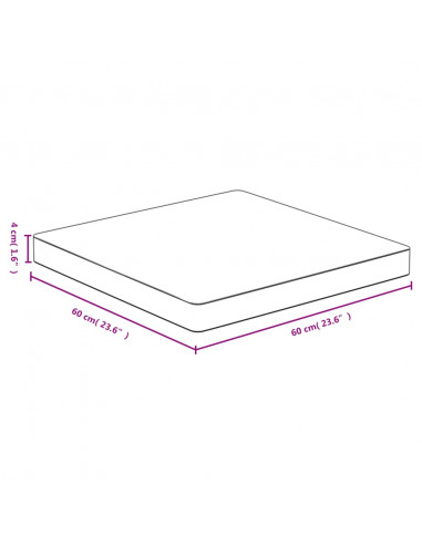 Piano del Tavolo 60x60x4 cm in Bambù