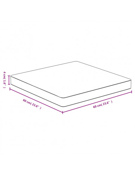 Piano del Tavolo 60x60x4 cm in Bambù