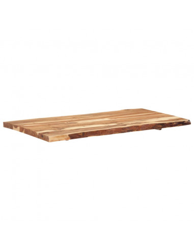 Piano del Tavolo in Legno Massello di Acacia 118x(50-60)x3,8 cm