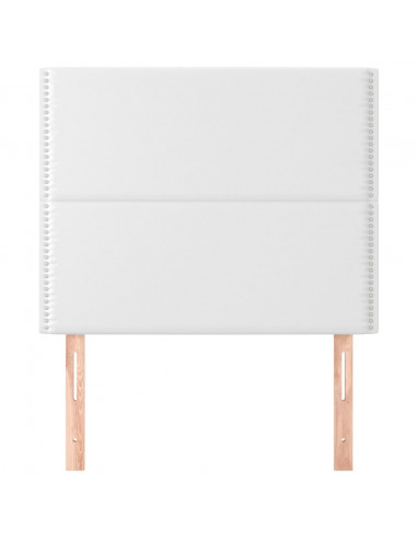 Testiere 2 pz Biancho 100x5x78/88 cm in Similpelle