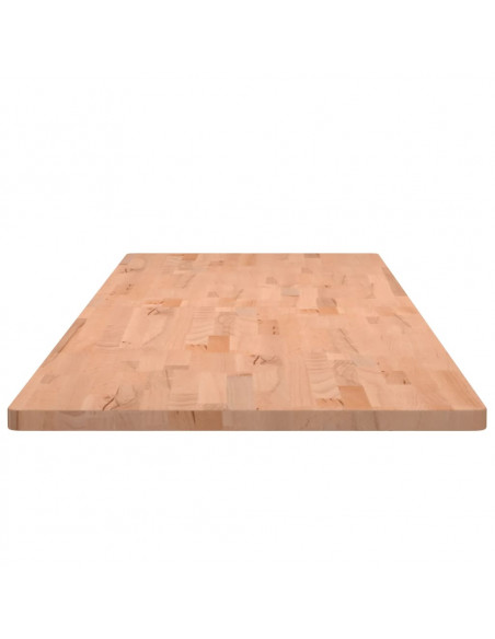 Piano Scrivania 180x55x2,5 cm in Legno Massello di Faggio