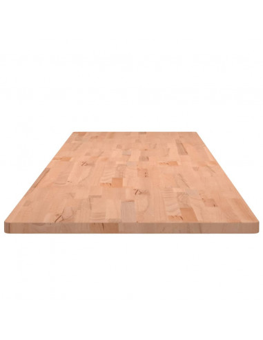 Piano Scrivania 200x55x2,5 cm in Legno Massello di Faggio