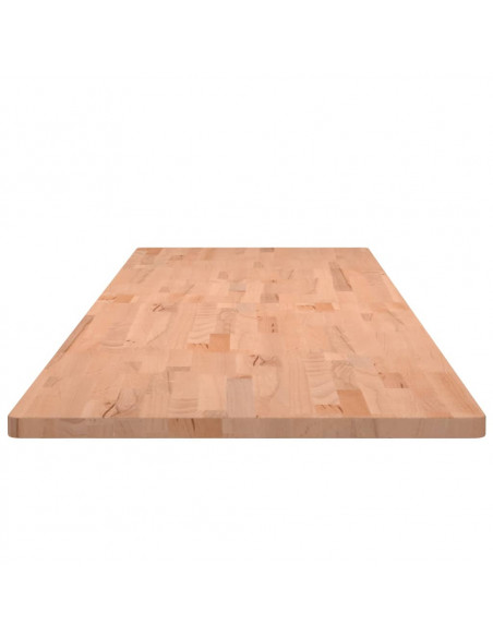 Piano Scrivania 200x55x2,5 cm in Legno Massello di Faggio