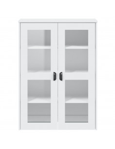 Piano per Credenza VIKEN Bianco in Legno Massello di Pino