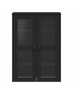 Piano per Credenza VIKEN Nero in Legno Massello di Pino