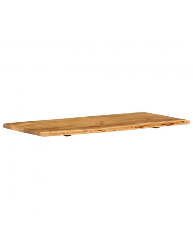 Piano per Lavabo Bagno in Massello di Acacia 114x52x2,5 cm