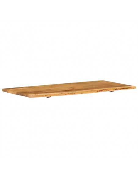 Piano per Lavabo Bagno in Massello di Acacia 114x52x2,5 cm